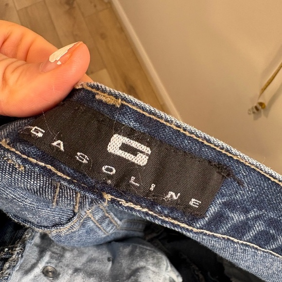 VINTAGE GASOLINE BRAND HIGHRISE BOHO JEANS - Picture 9 of 9